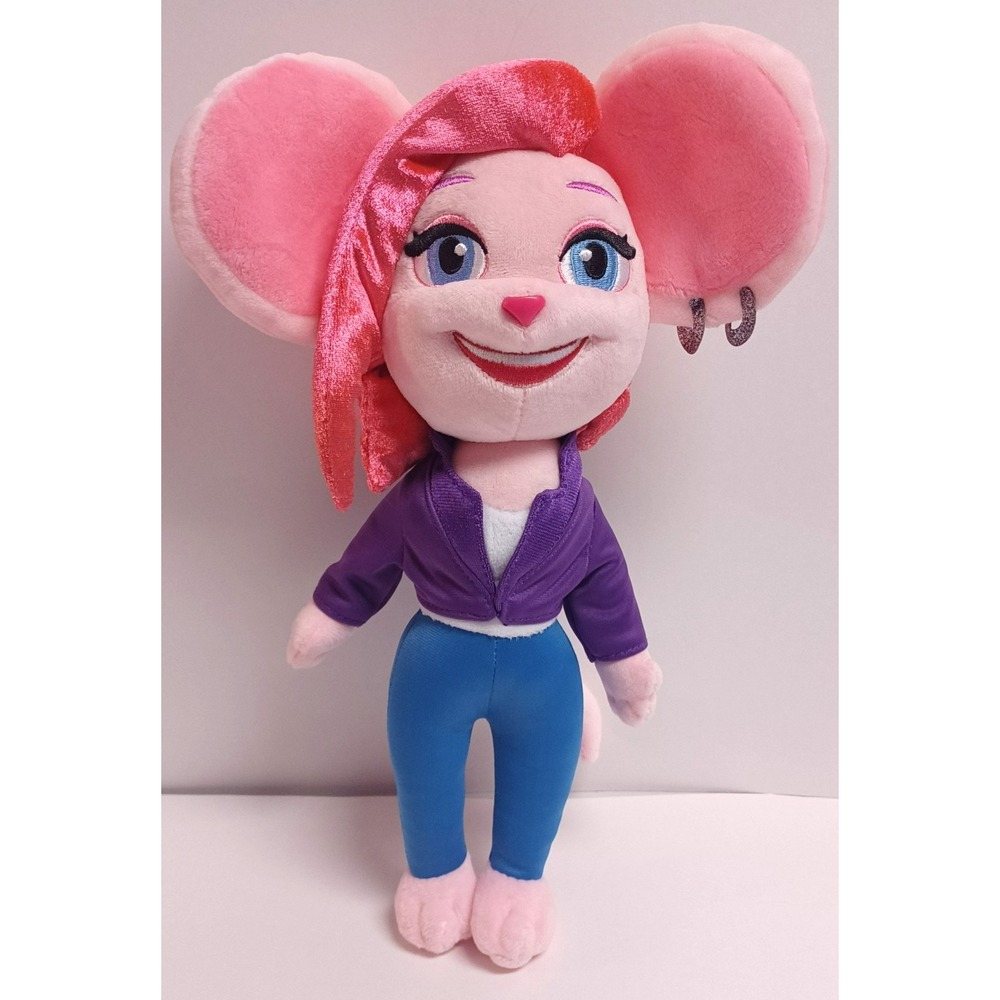 Bingo Blitz Moxie Mouse Plush 2024 Playtika Pink Mouse Stuffed‎ Animal Toy